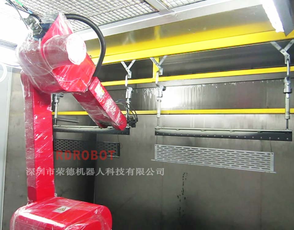 汽車散熱格噴涂機器人